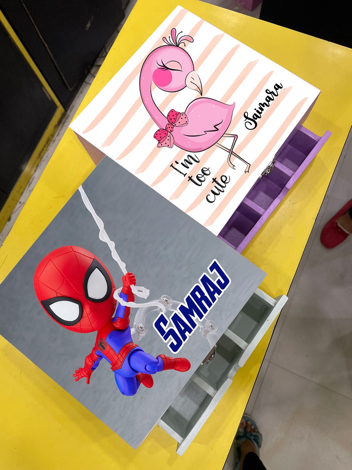 Kids Personalised Wooden Organiser