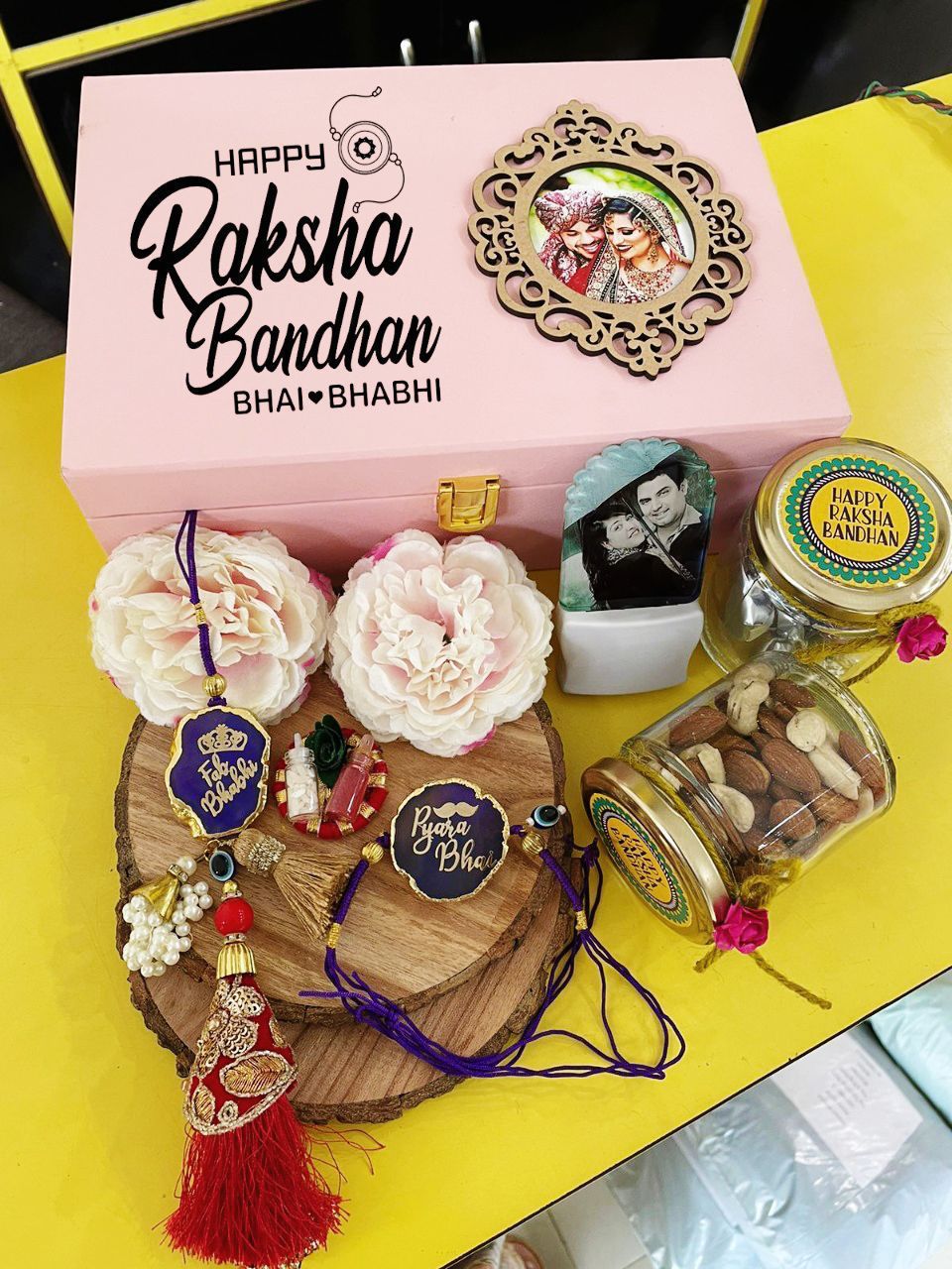 Rakhi Hamper with Velvet Trunk Box
