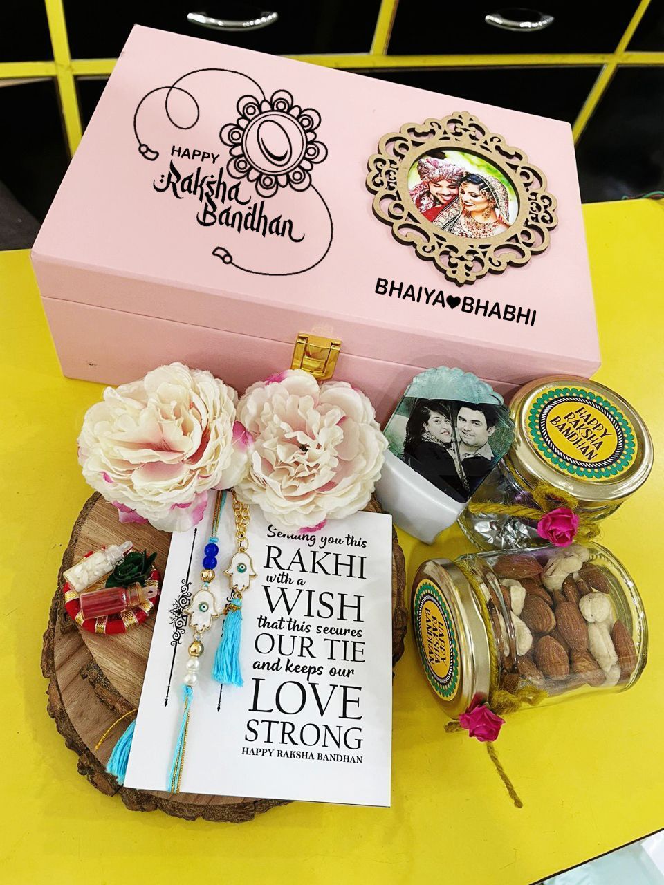 Rakhi Hamper with Velvet Trunk Box