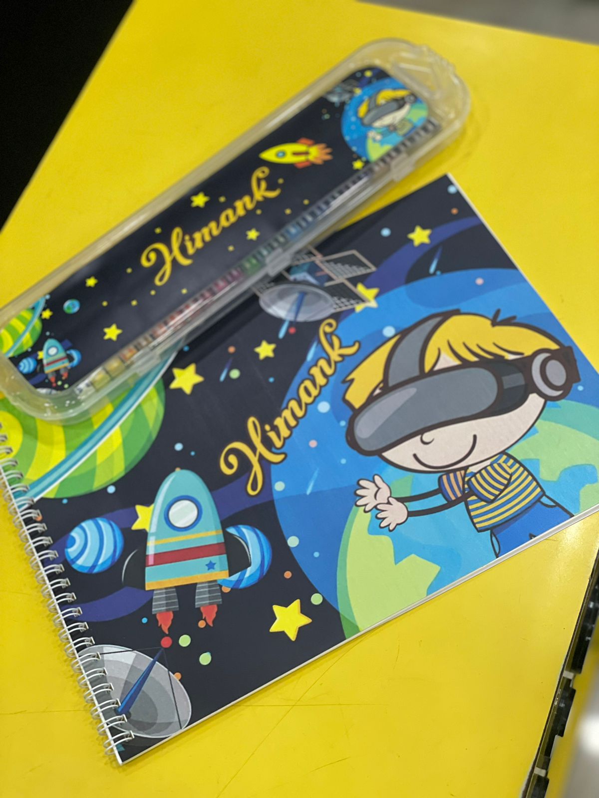 Personalized Drawing Book and Colors Combo