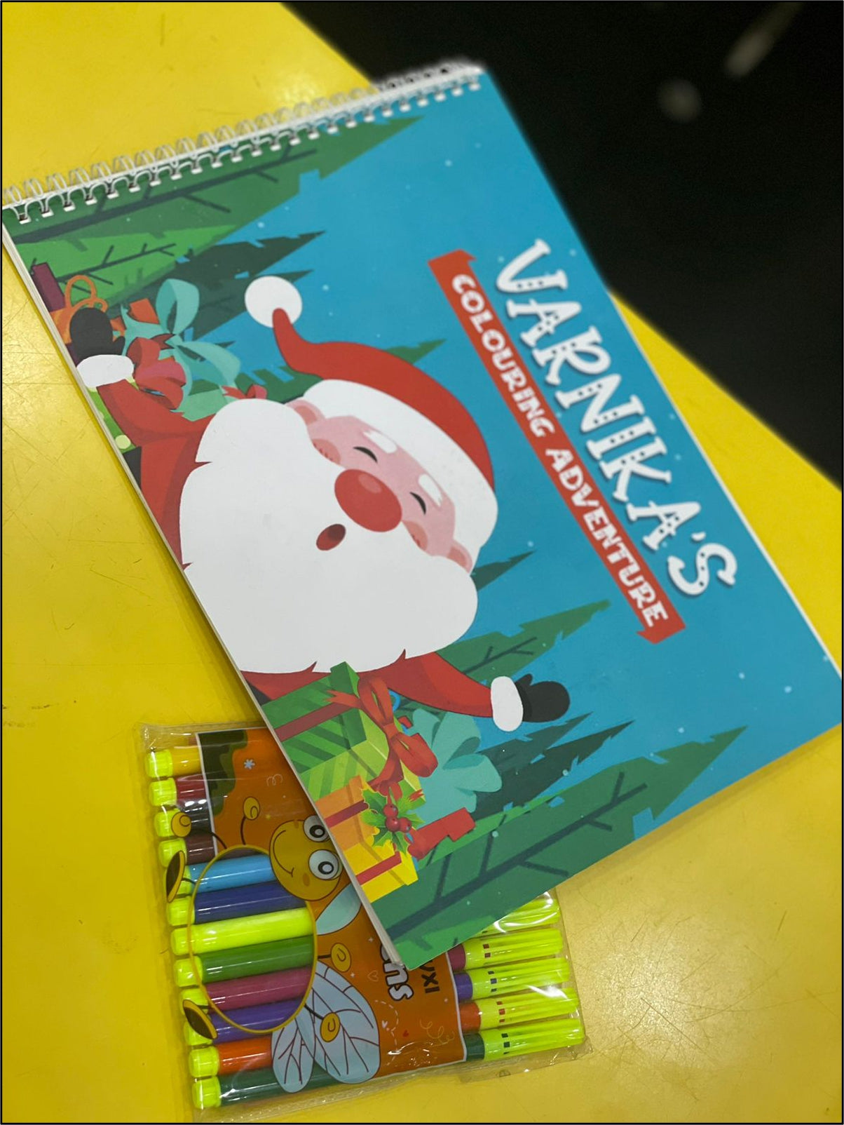 Personalized Christmas Coloring Book