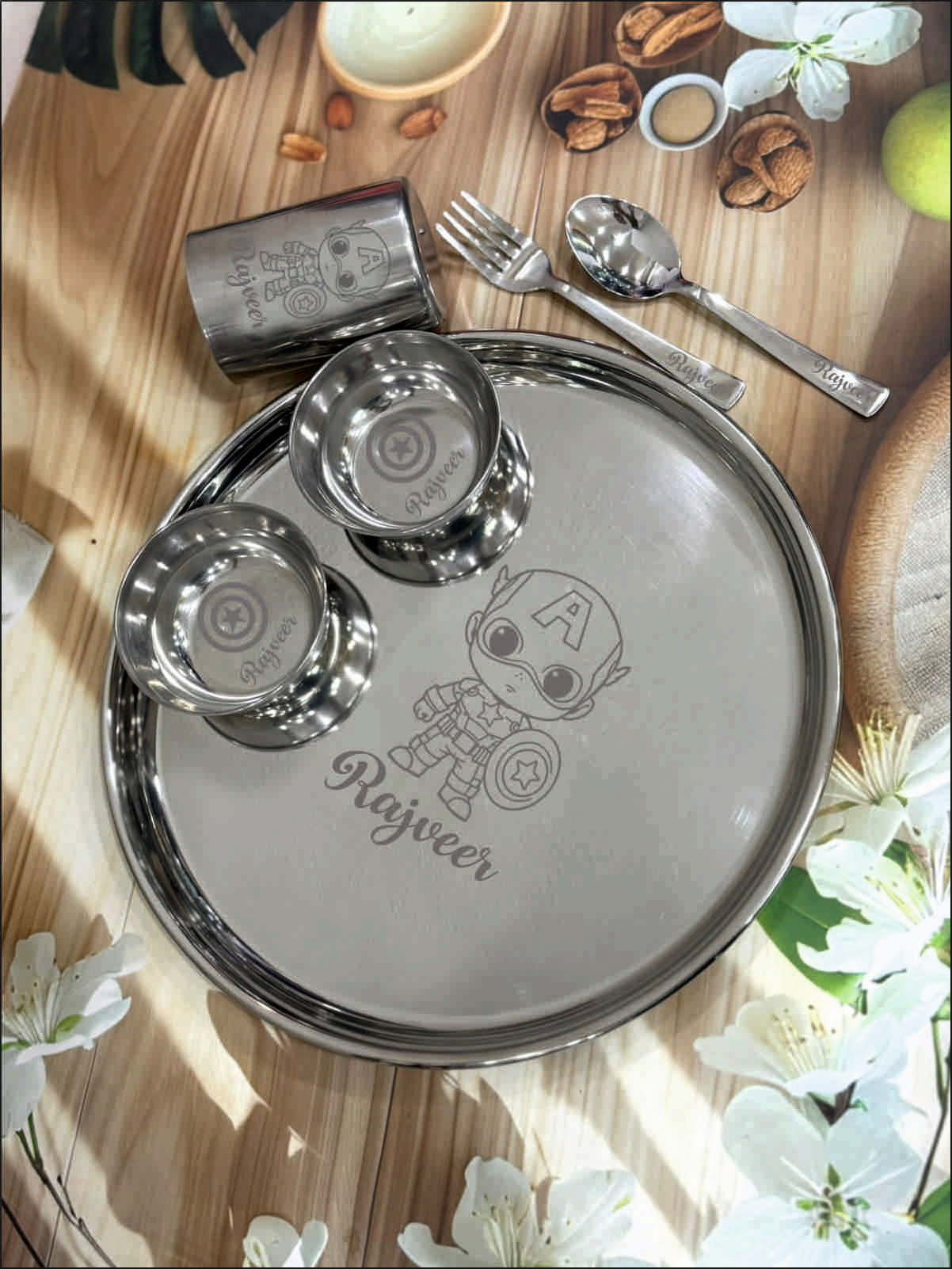 Personalized Round Dinner Set