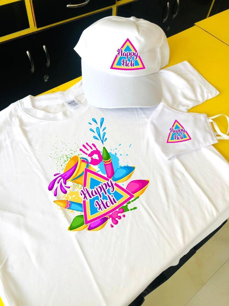 Holi T-shirt - Cap Combo