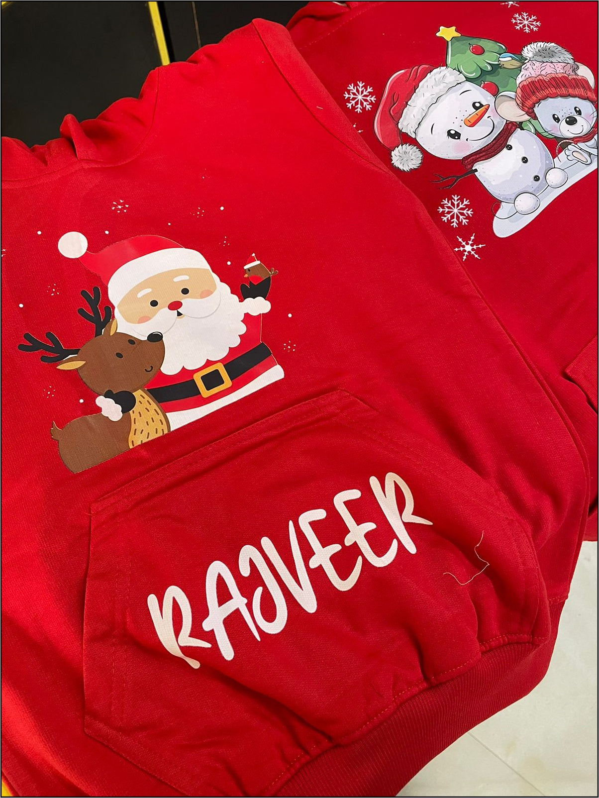 Christmas Themed Customized Hoodie