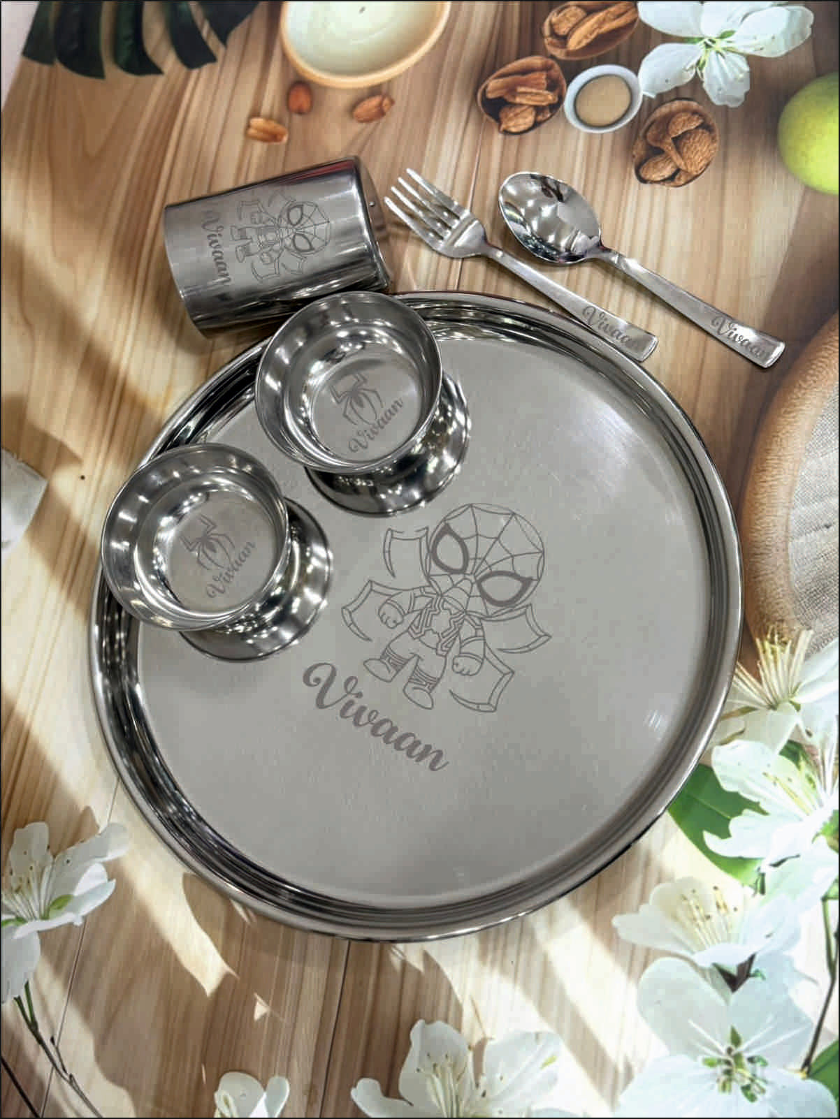 Personalized Round Dinner Set