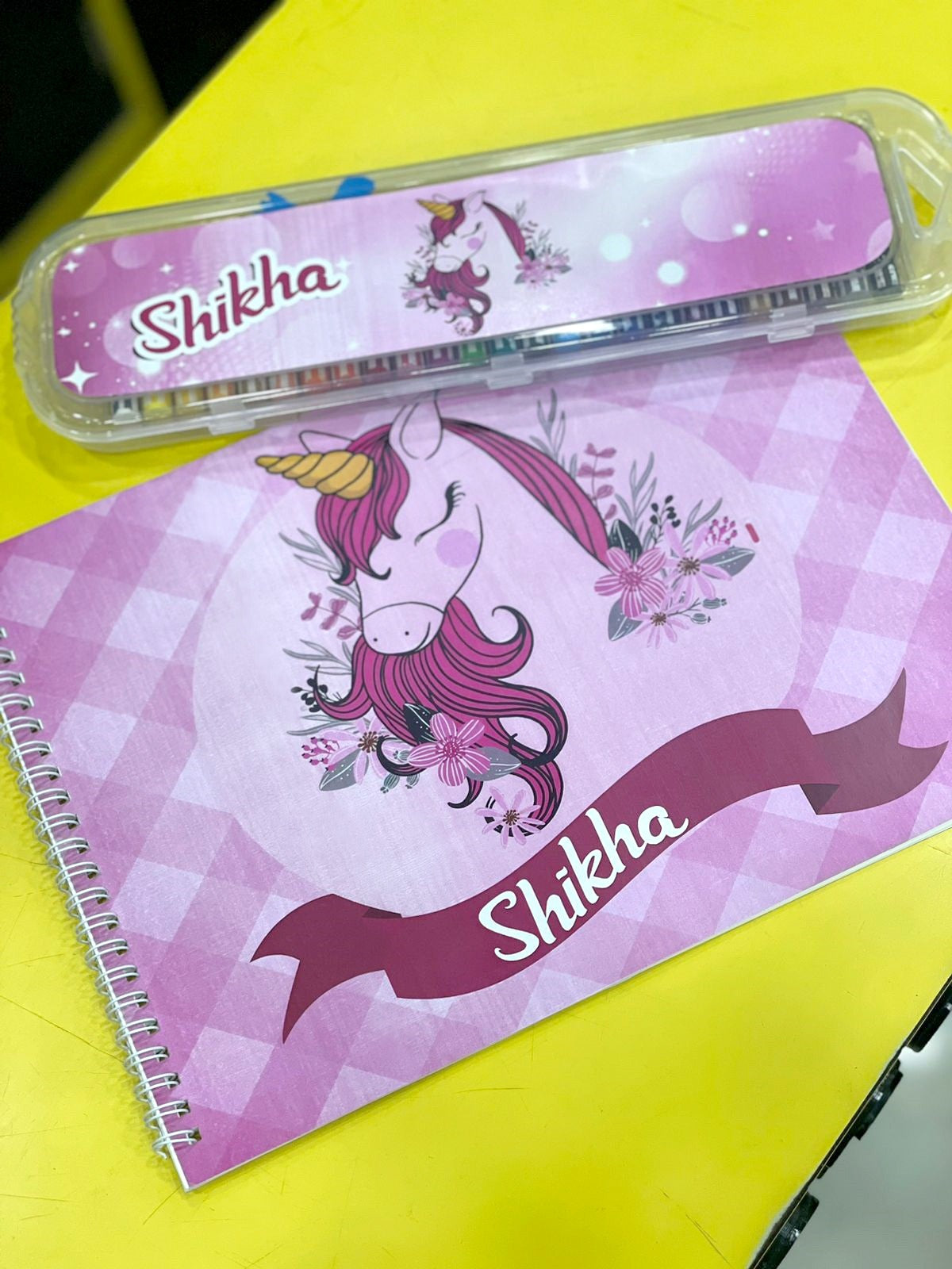 Personalized Drawing Book and Colors Combo