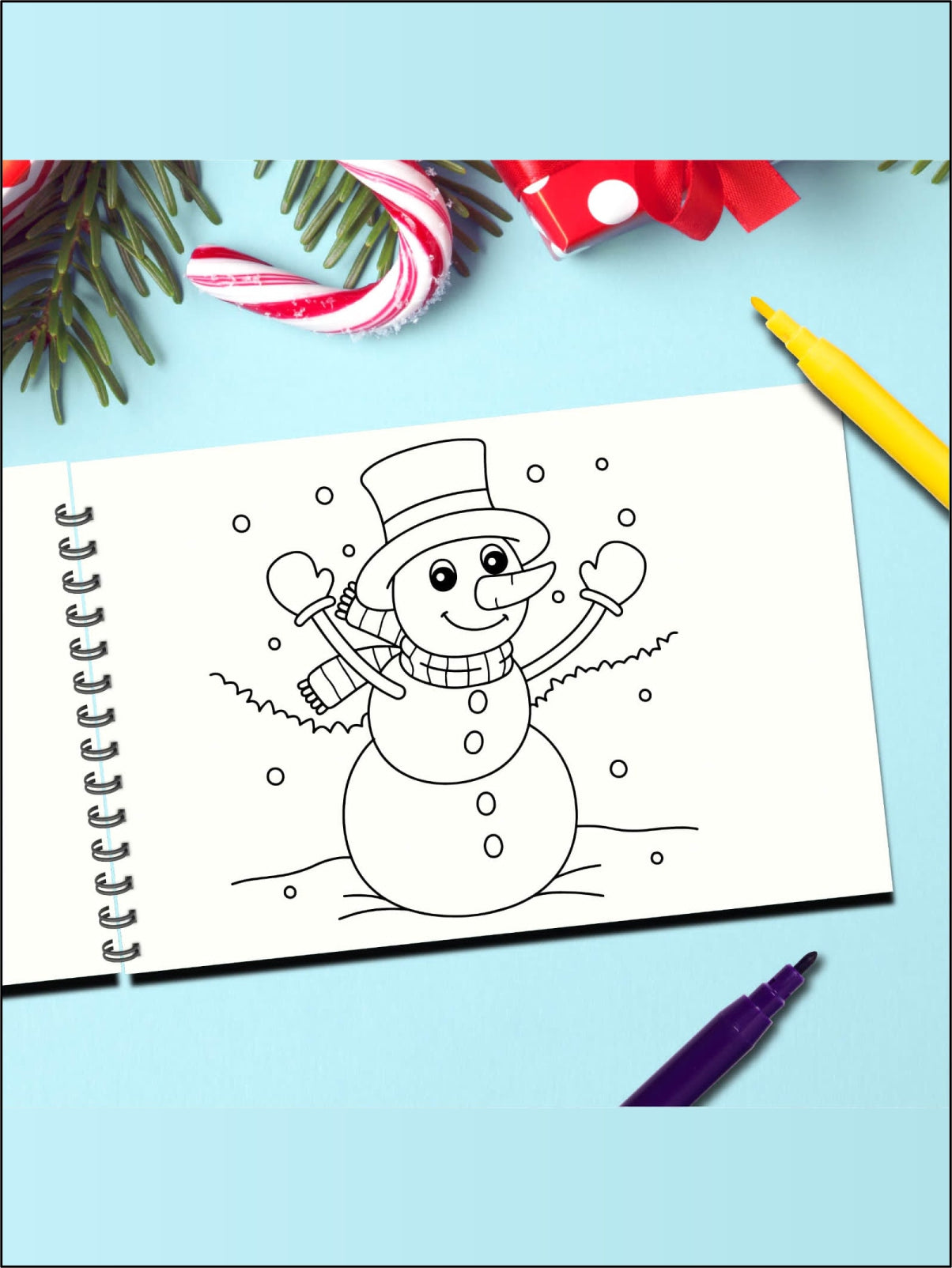 Personalized Christmas Coloring Book