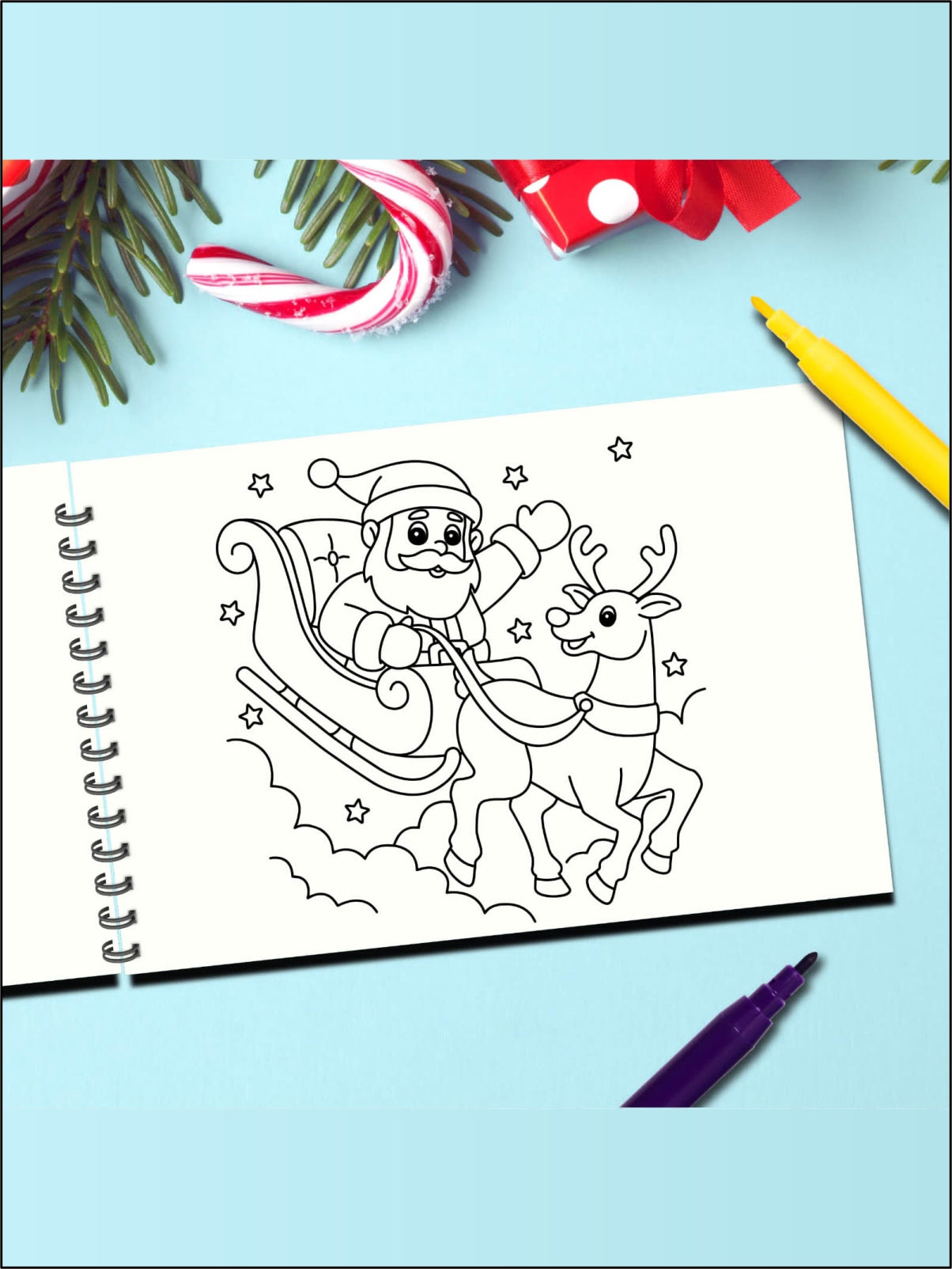 Personalized Christmas Coloring Book