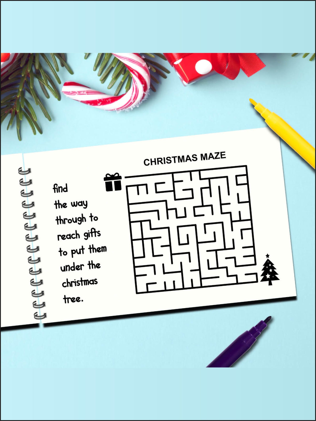 Personalized Christmas Coloring Book