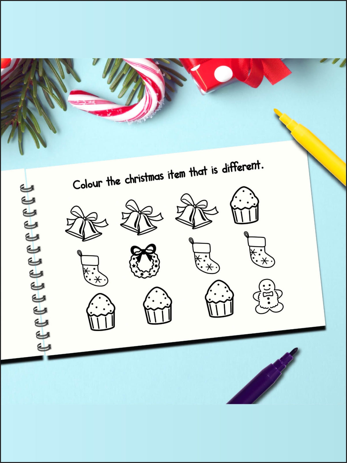 Personalized Christmas Coloring Book