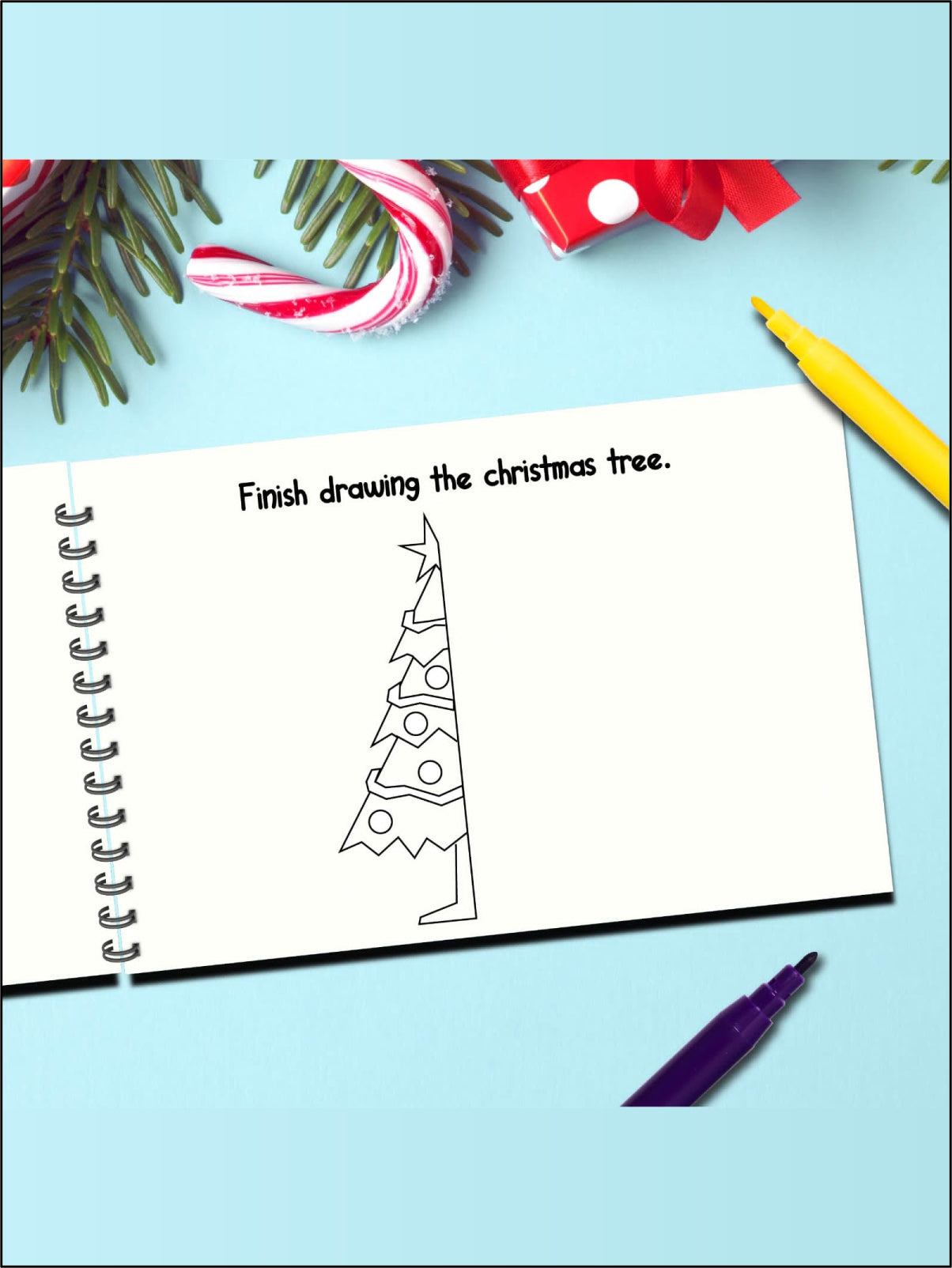 Personalized Christmas Coloring Book