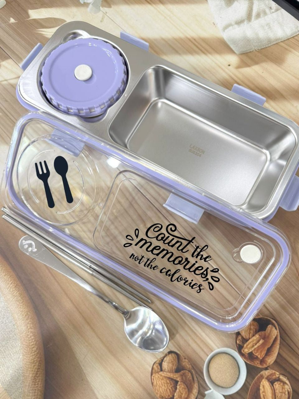 2 grid customised lunch box