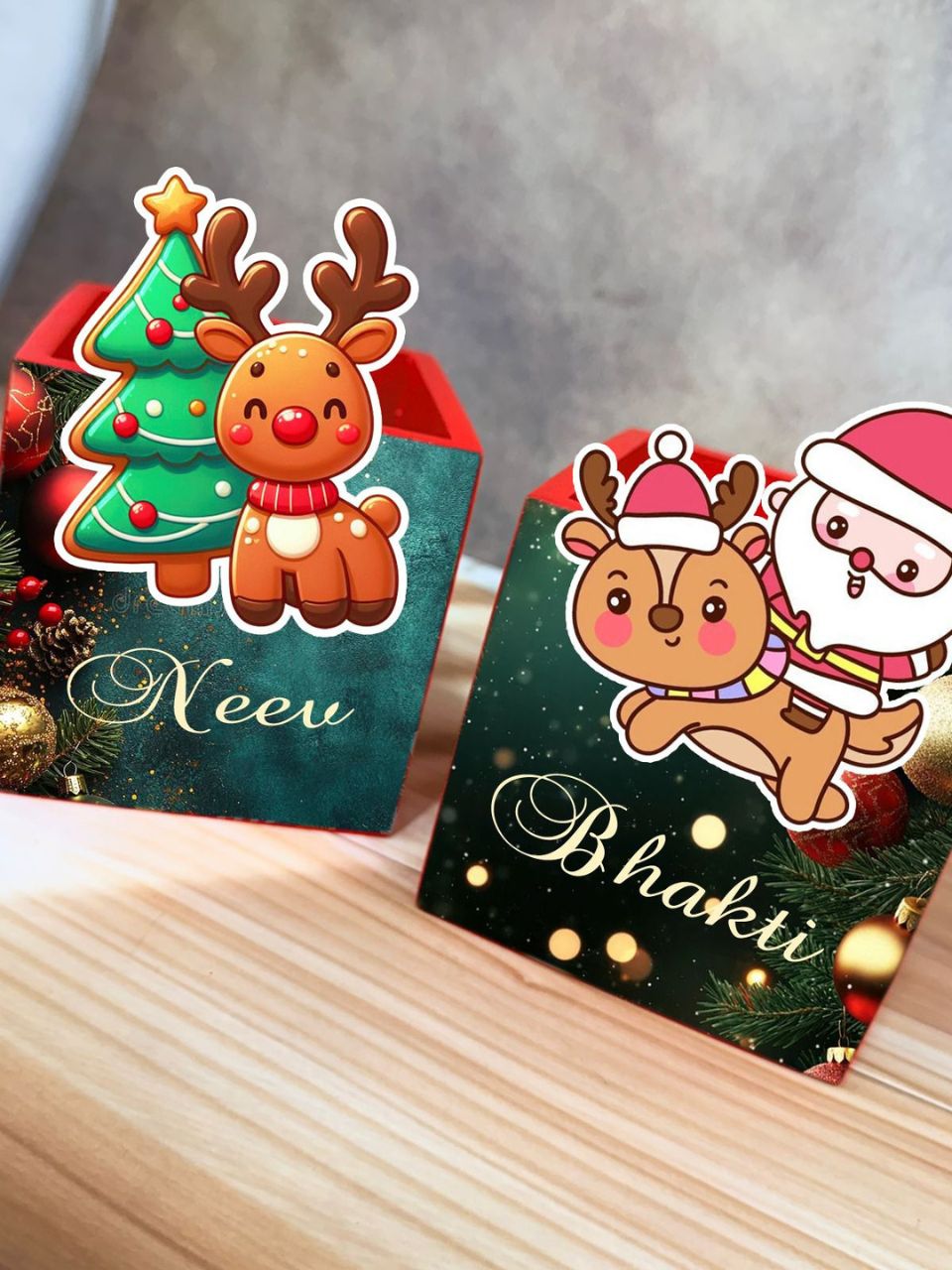 Christmas Stationery Organizer Centrepiece