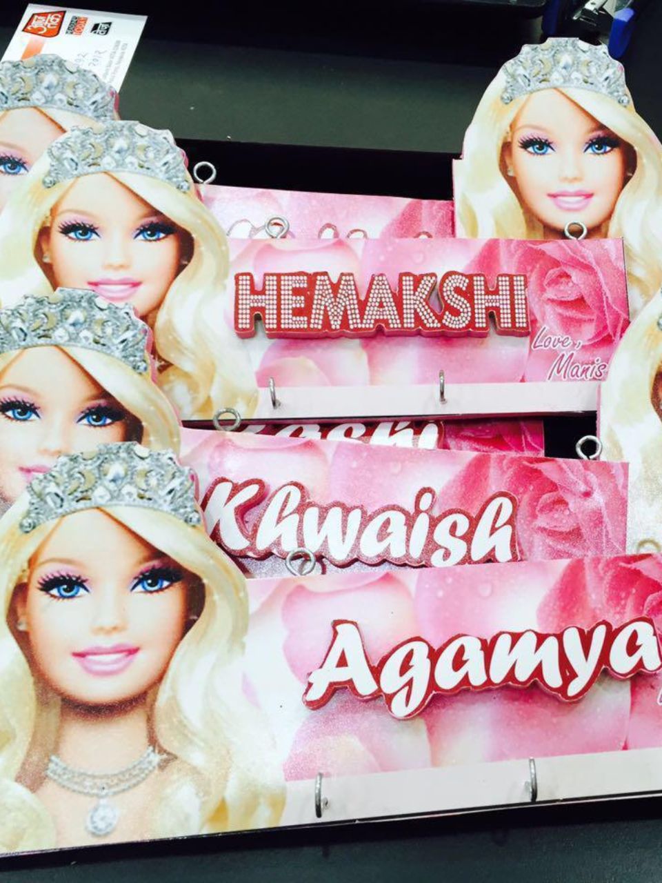 Customised name plates cum keyholders