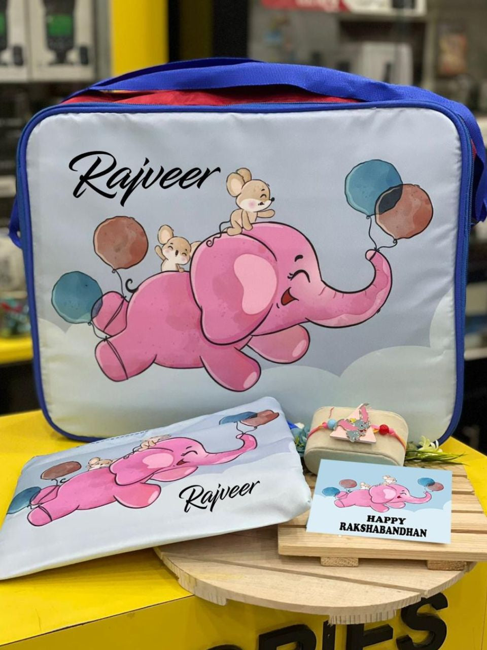 Personalised Overnight Bag with pouch