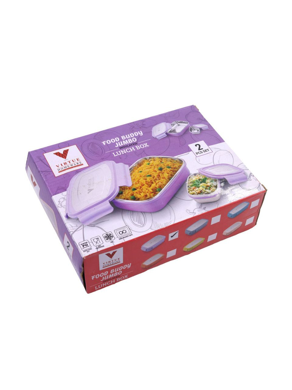 Food Buddy Jumbo || Inner Container Lunch Box || 2pcs Set