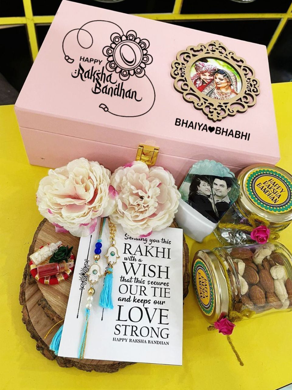 Rakhi Hamper with Velvet Trunk Box
