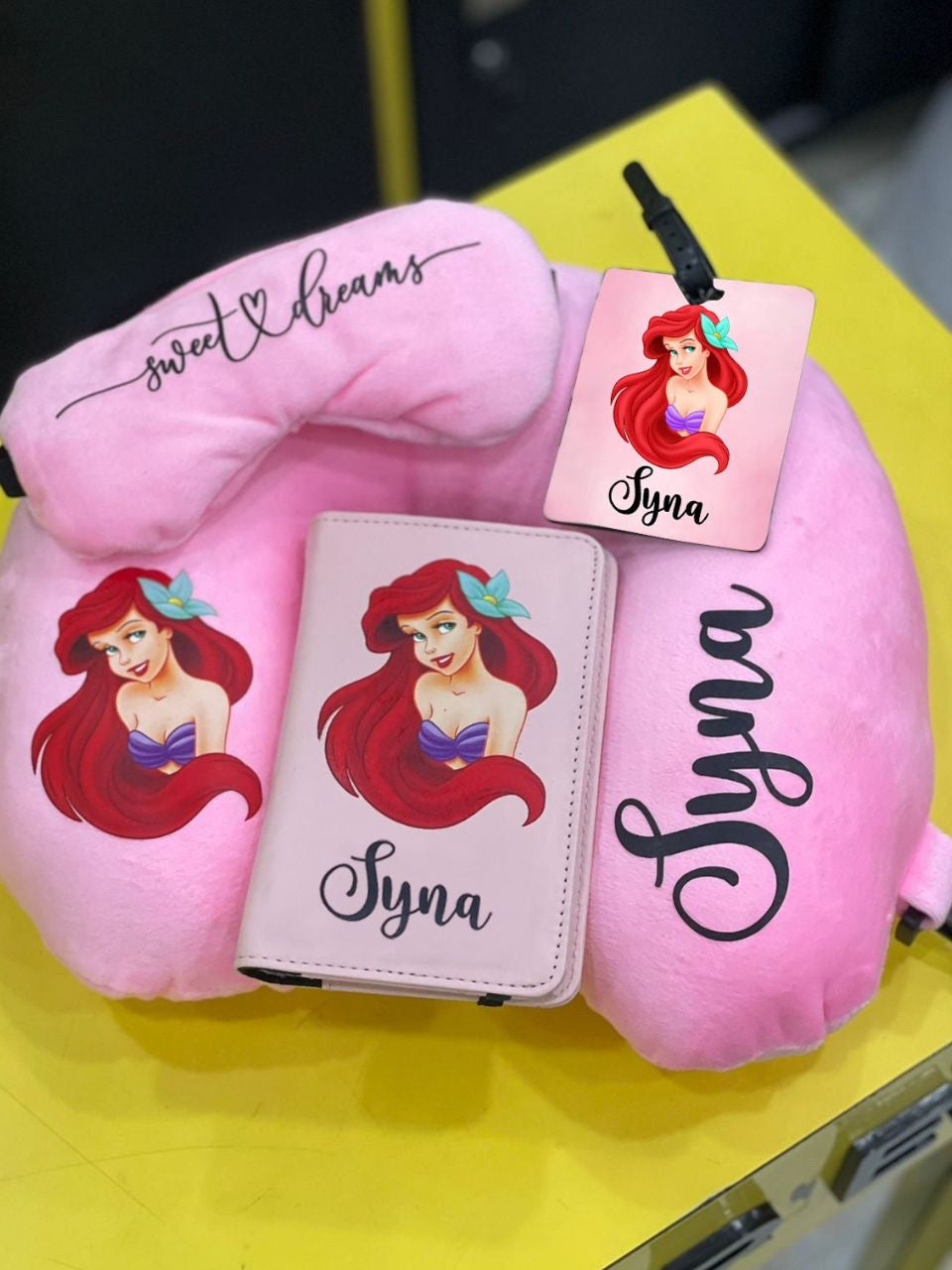 Personalized Neck Pillow Set of 4