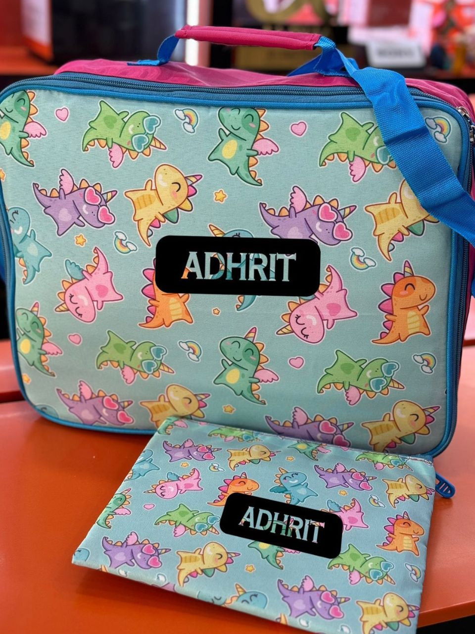 Personalised Overnight Bag with pouch