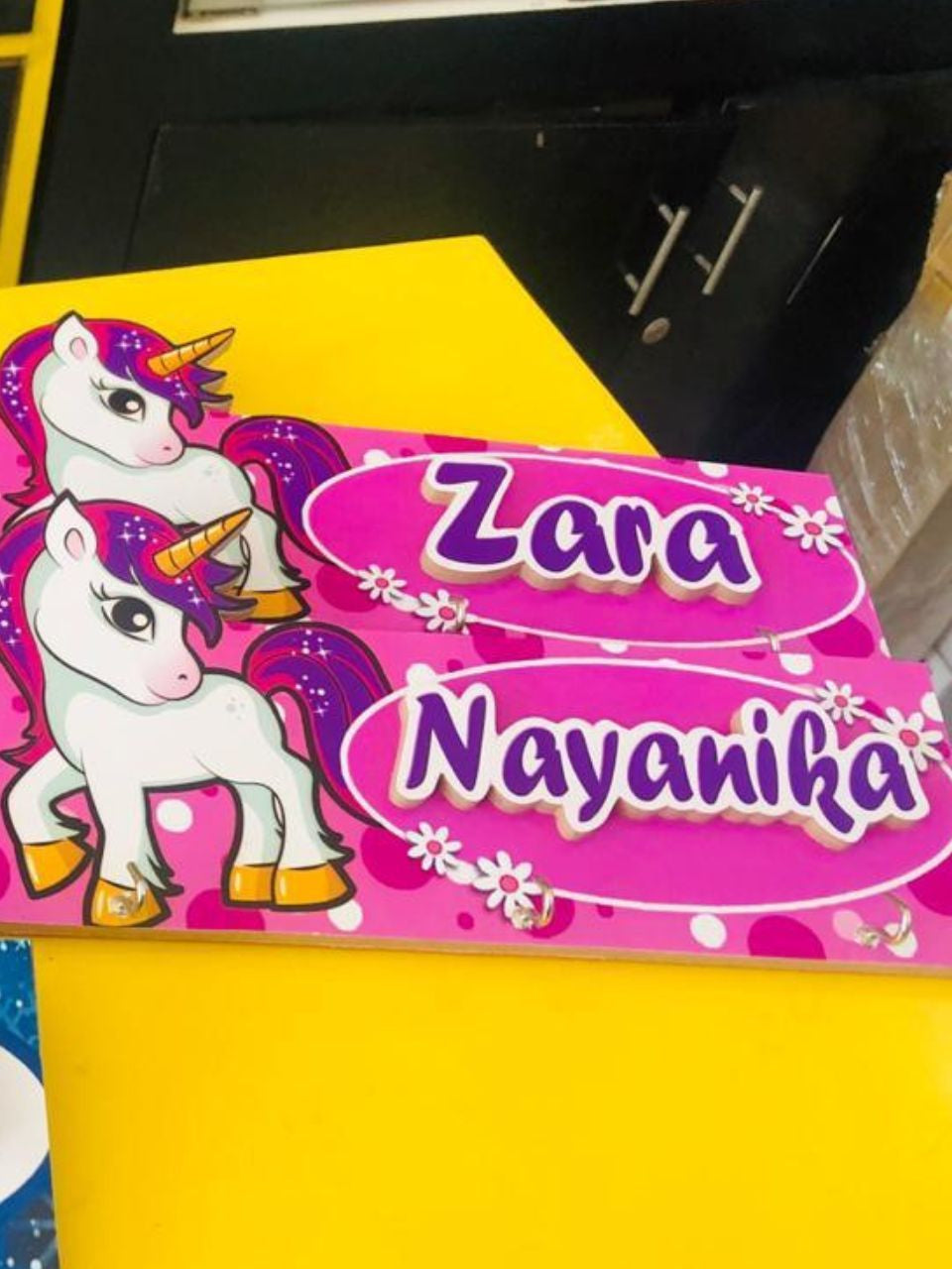 Customised name plates cum keyholders