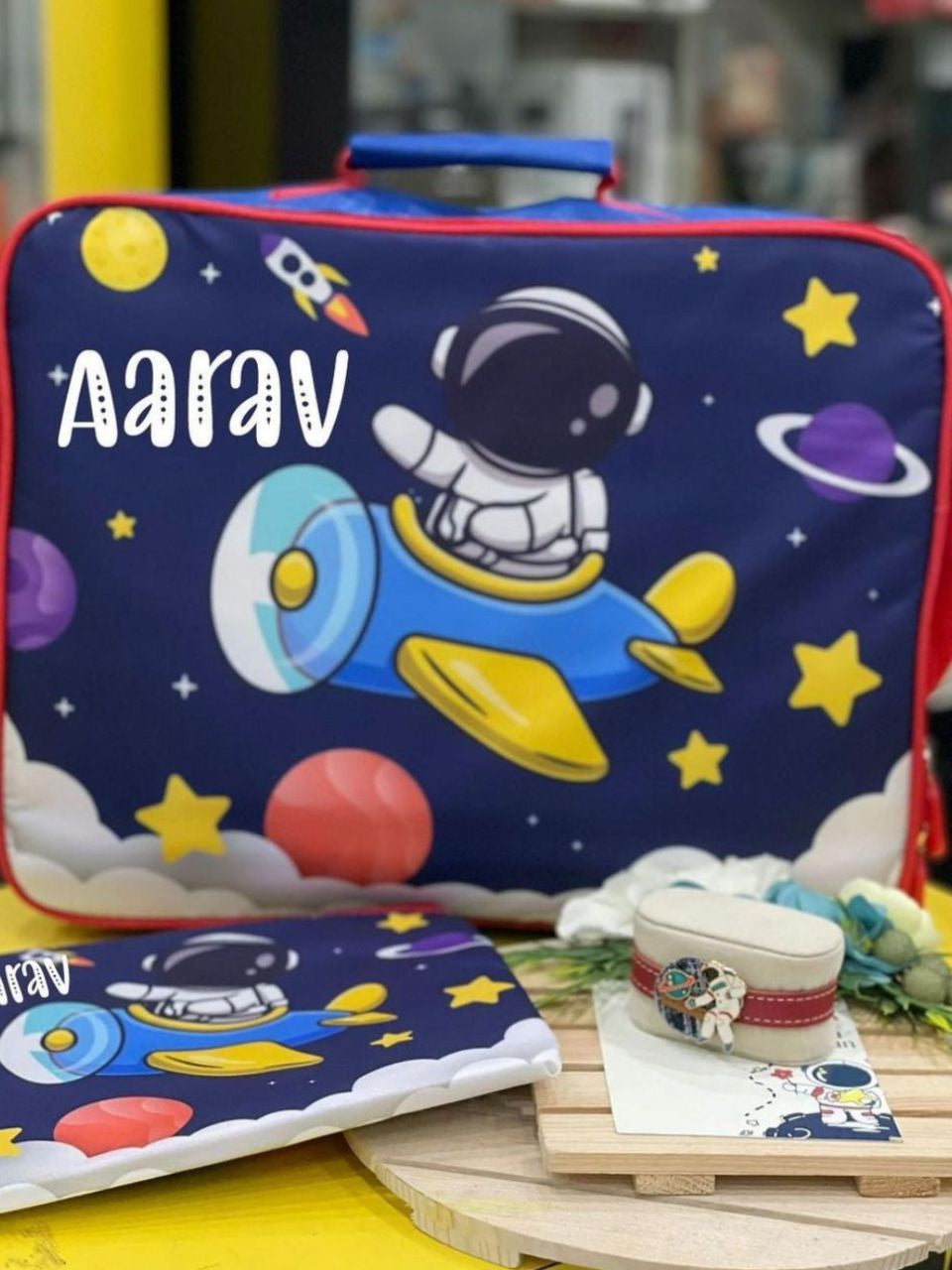 Personalised Overnight Bag with pouch