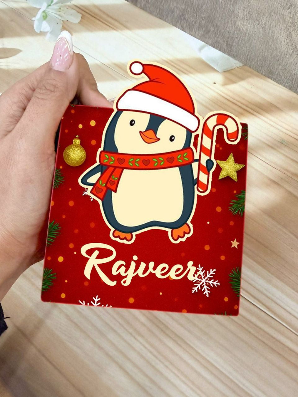 Christmas Stationery Organizer Centrepiece