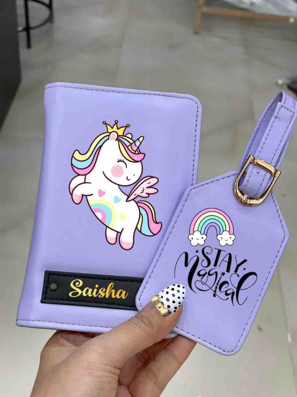 Kids Passport Cover - Luggage Tag Combo Set