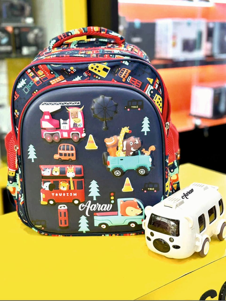 Customized School Bag with Bus Sipper