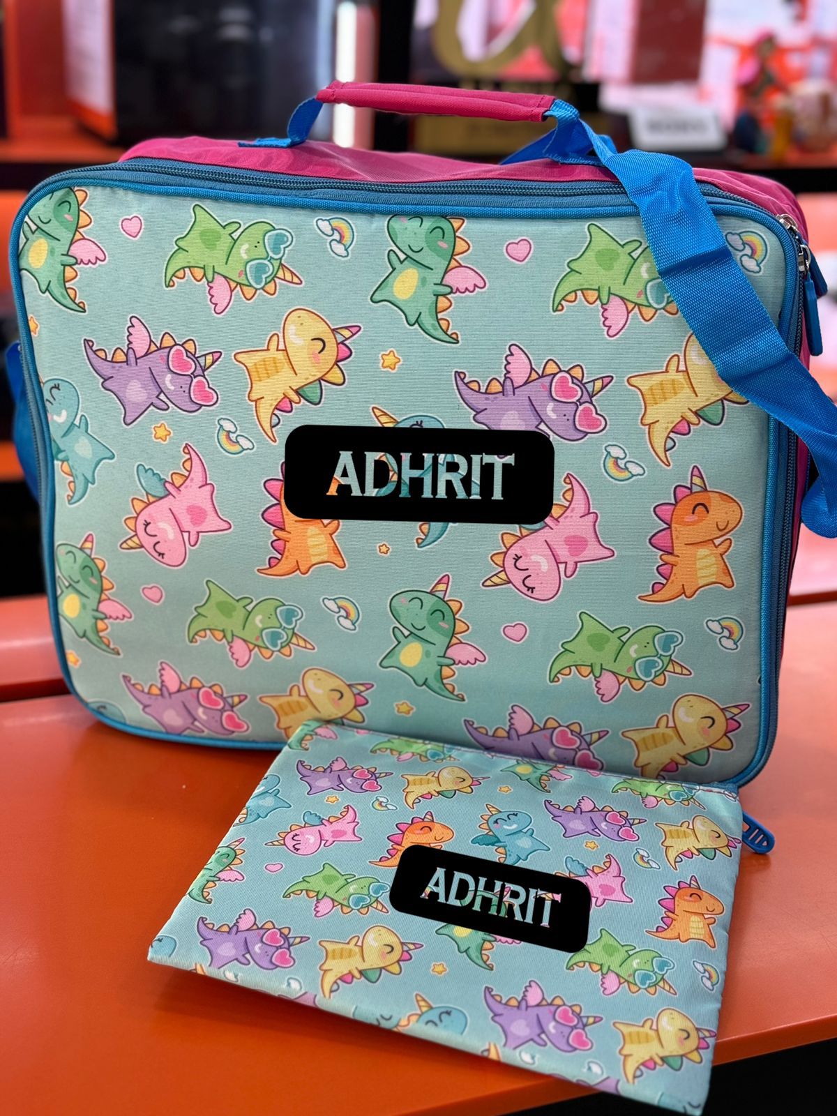 Personalised Overnight Bag with pouch