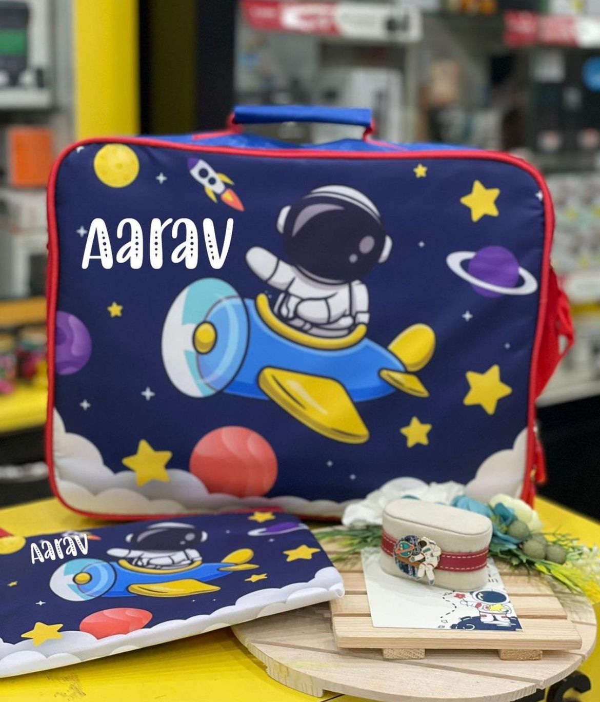 Personalised Overnight Bag with pouch