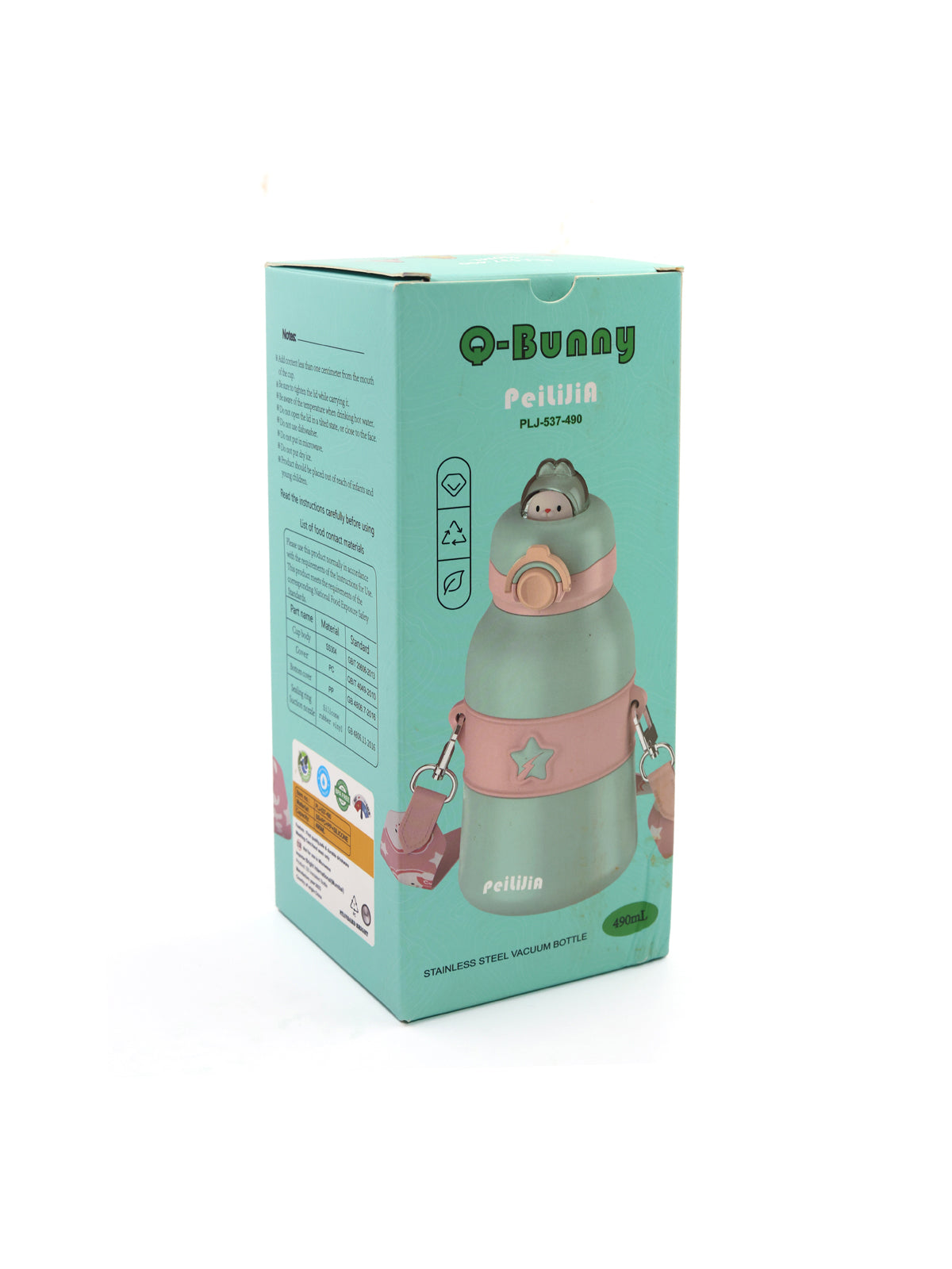 Q-Bunny Water Bottle || Stainless Steel Grade 304