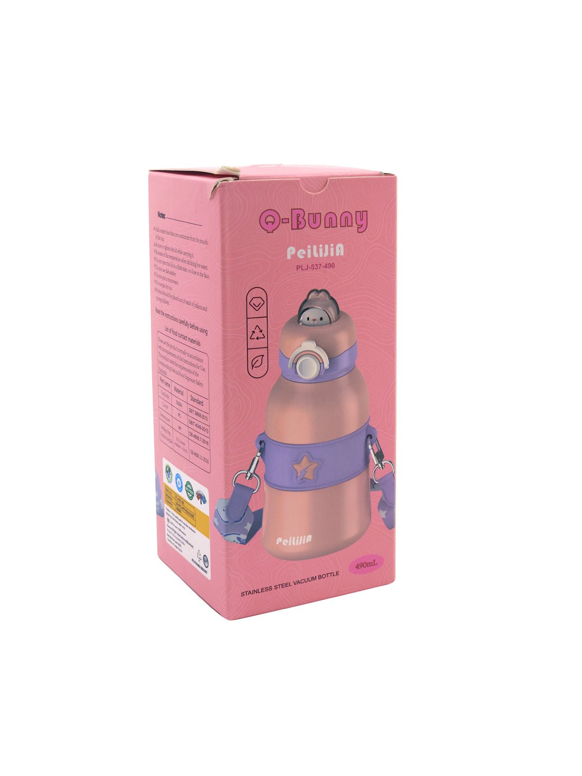 Q-Bunny Water Bottle || Stainless Steel Grade 304