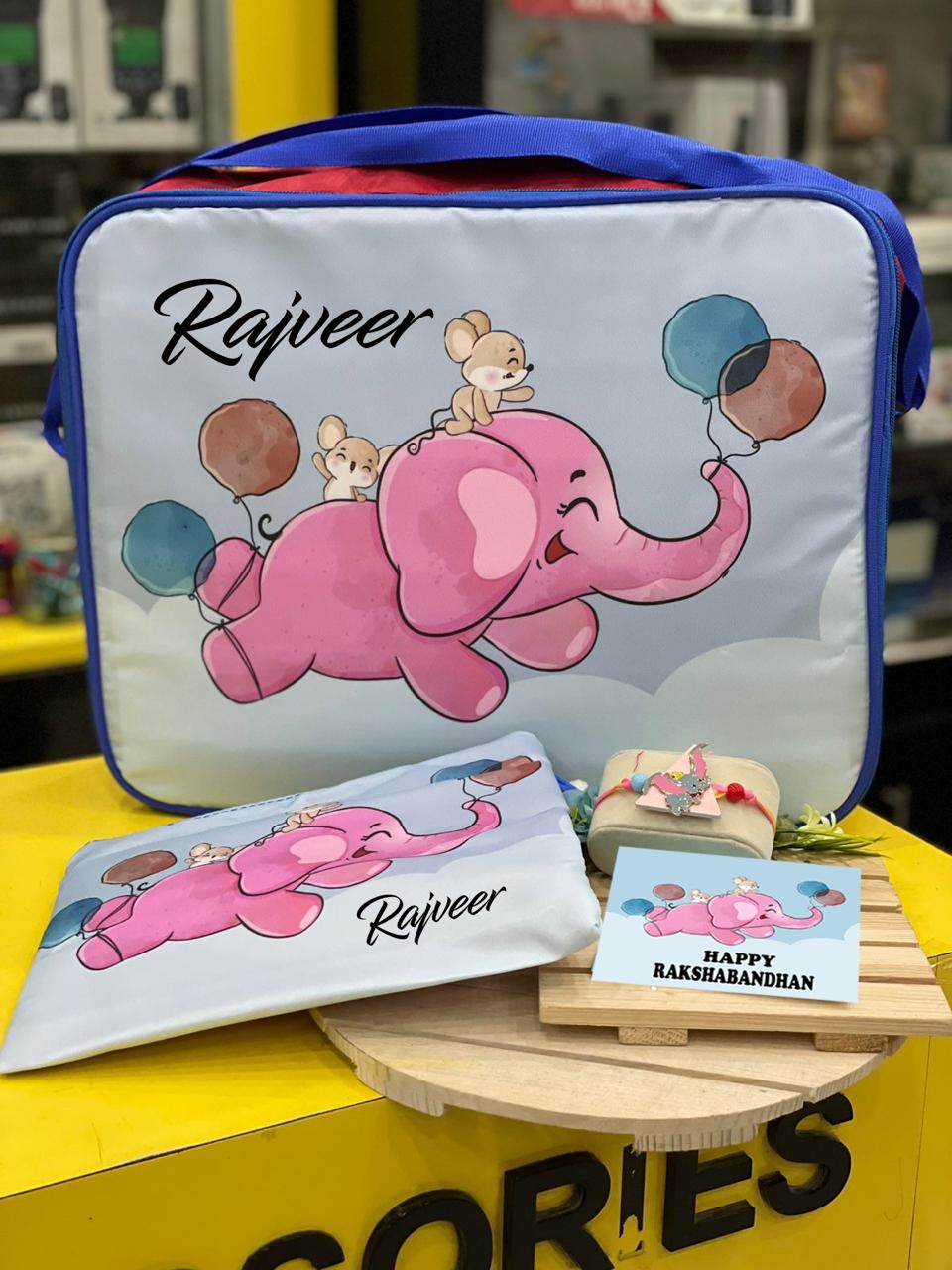 Personalised Overnight Bag with pouch