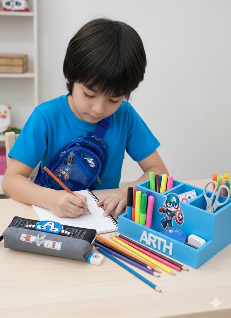 Superhero Combo - Penstand, Jelly Chest Bag and Pouch