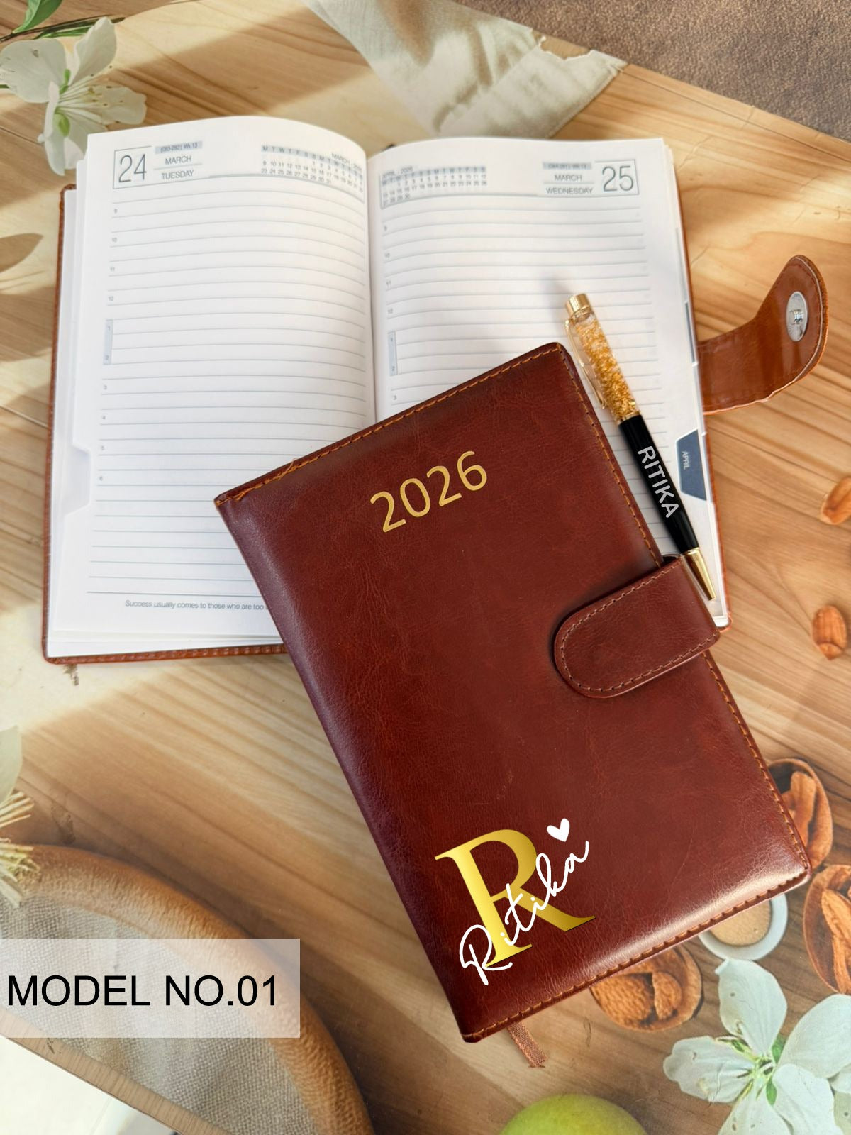 Personalised Desk Diary 2026