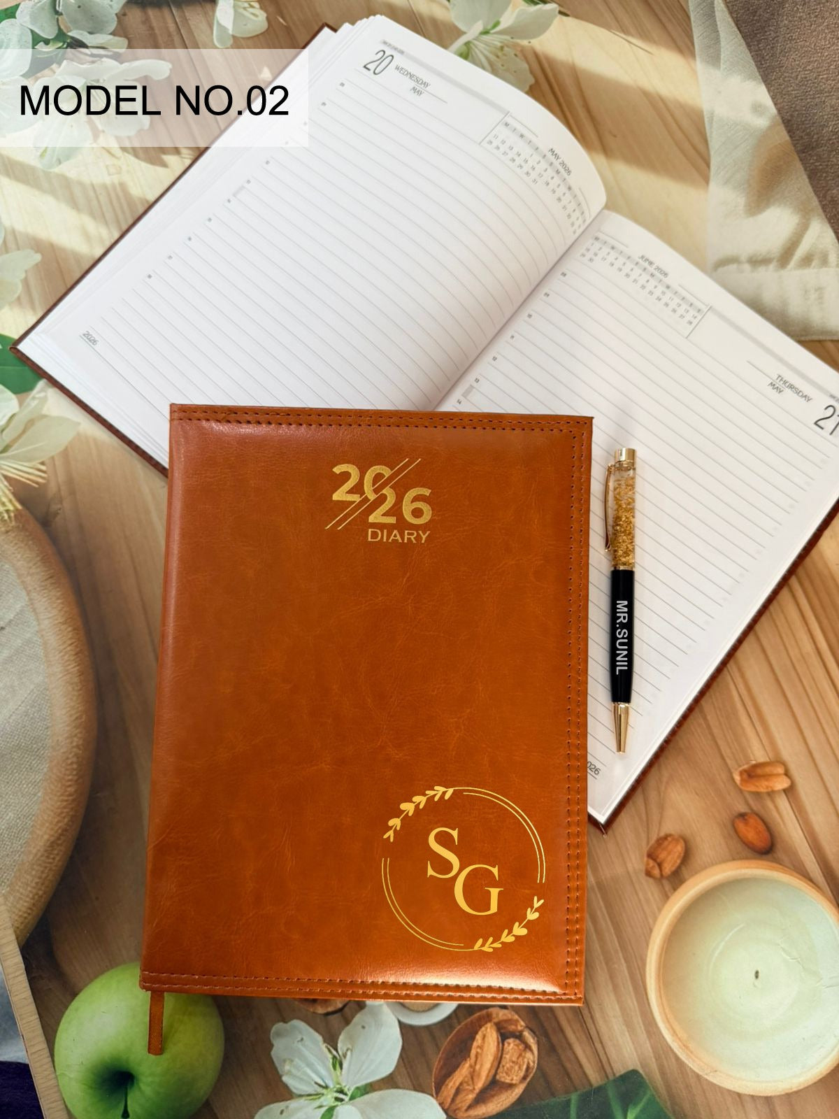 Personalised Desk Diary 2026