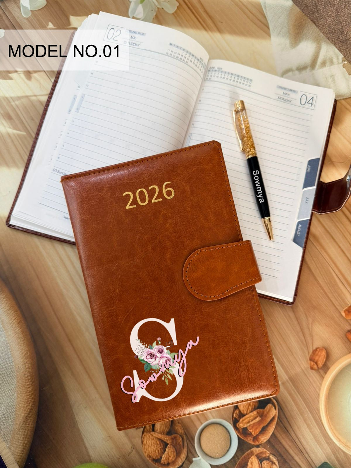 Personalised Desk Diary 2026