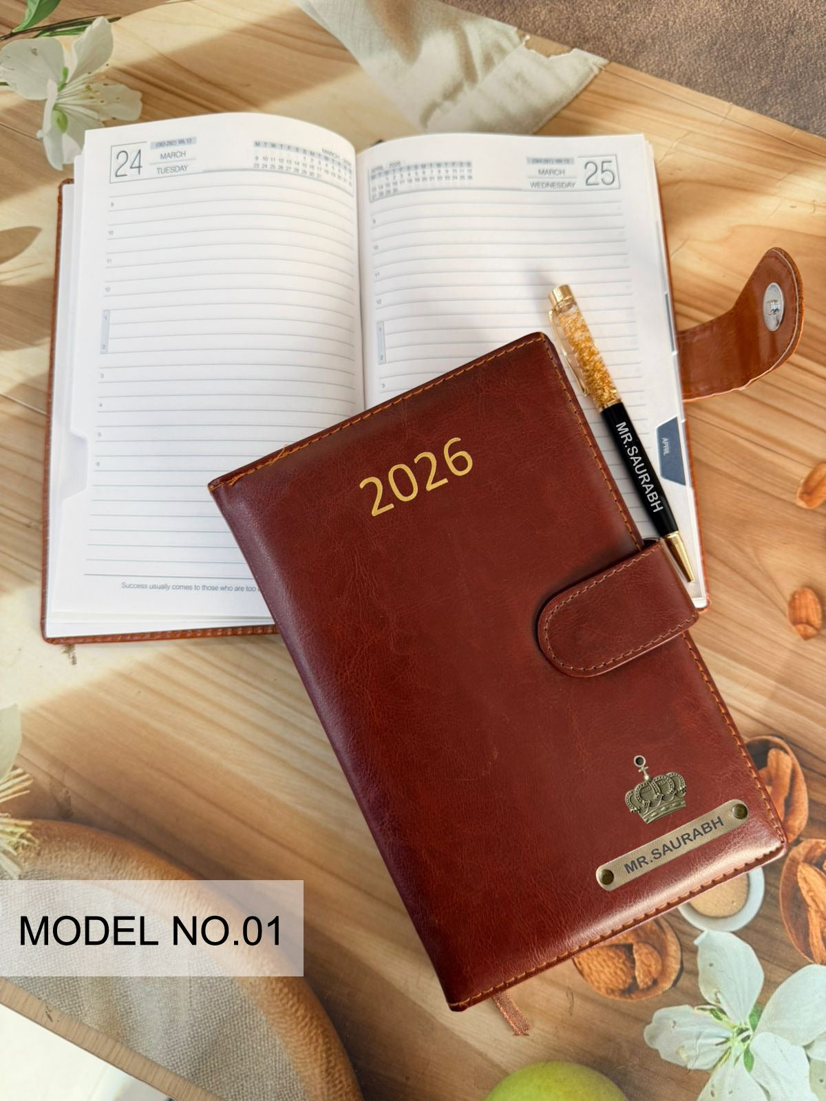 Personalised Desk Diary 2026