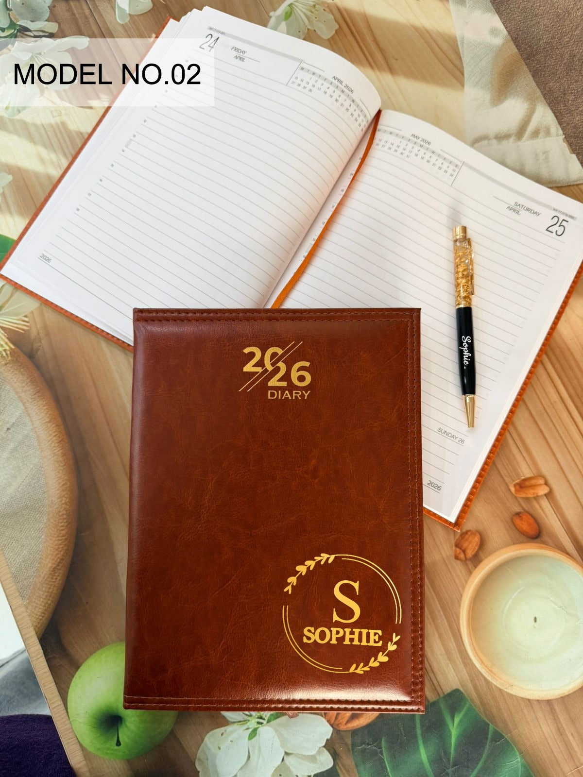 Personalised Desk Diary 2026