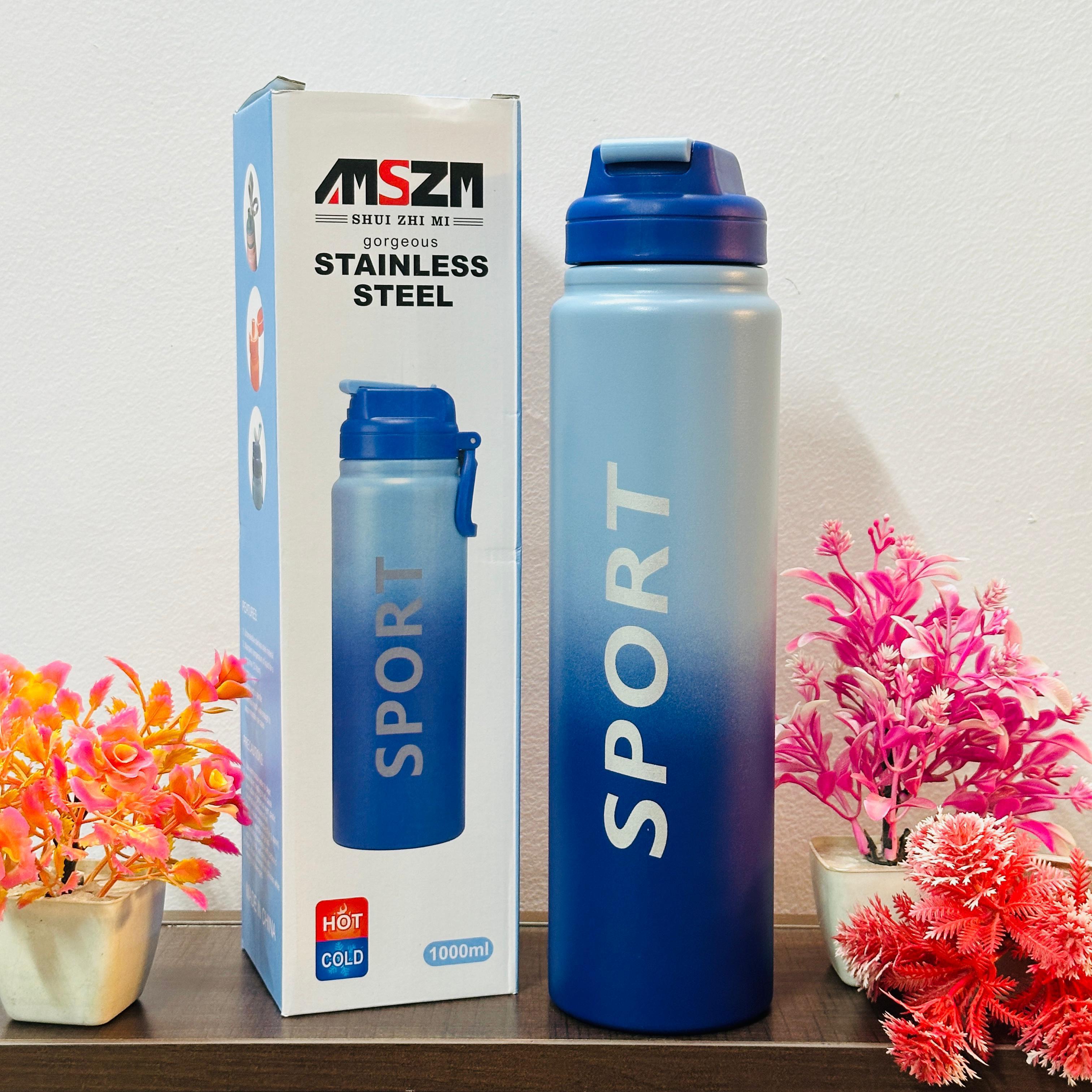 Stainless steel 1 litre sipper bottles