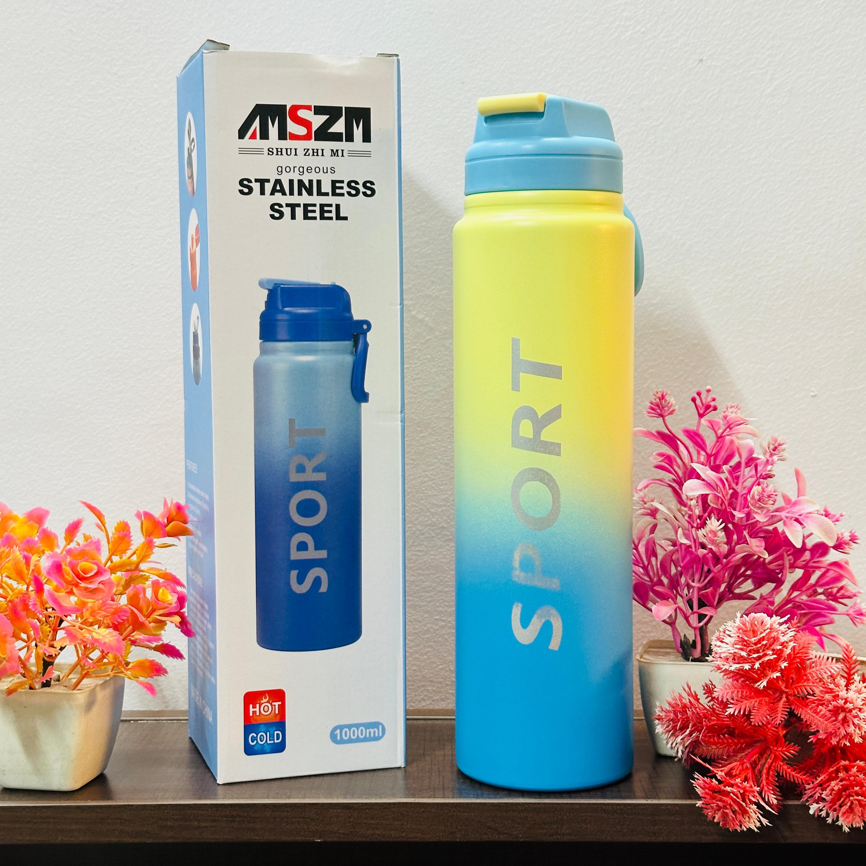 Stainless steel 1 litre sipper bottles