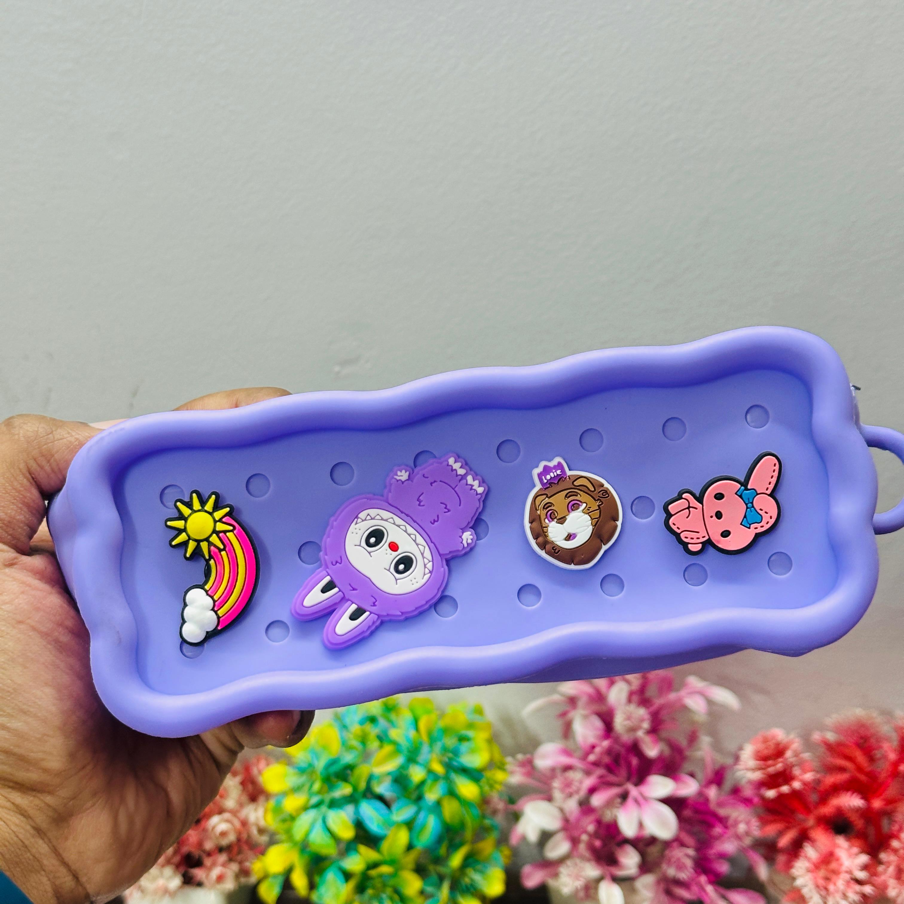 Silicone pencil pouches set of 2pcs