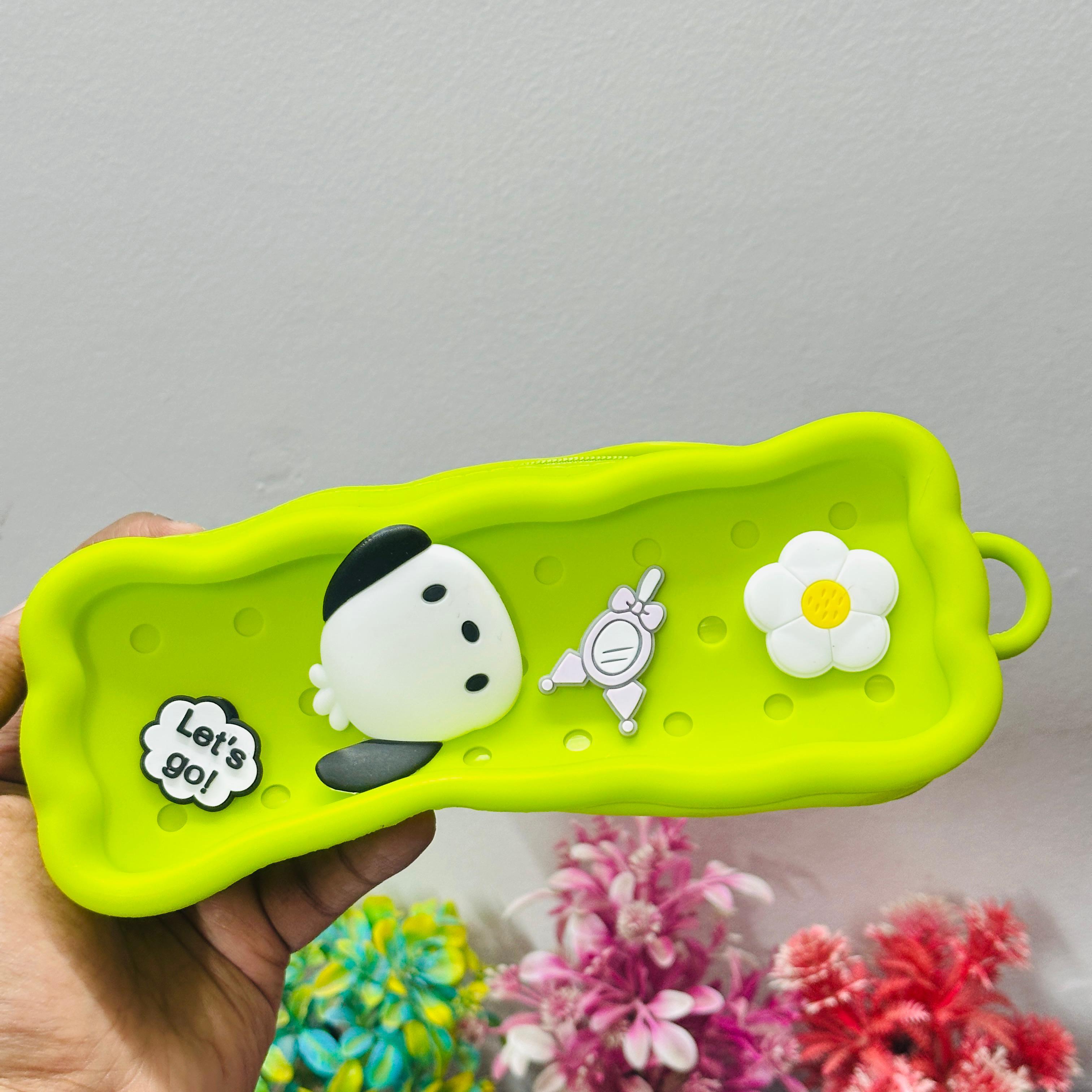 Silicone pencil pouches set of 2pcs