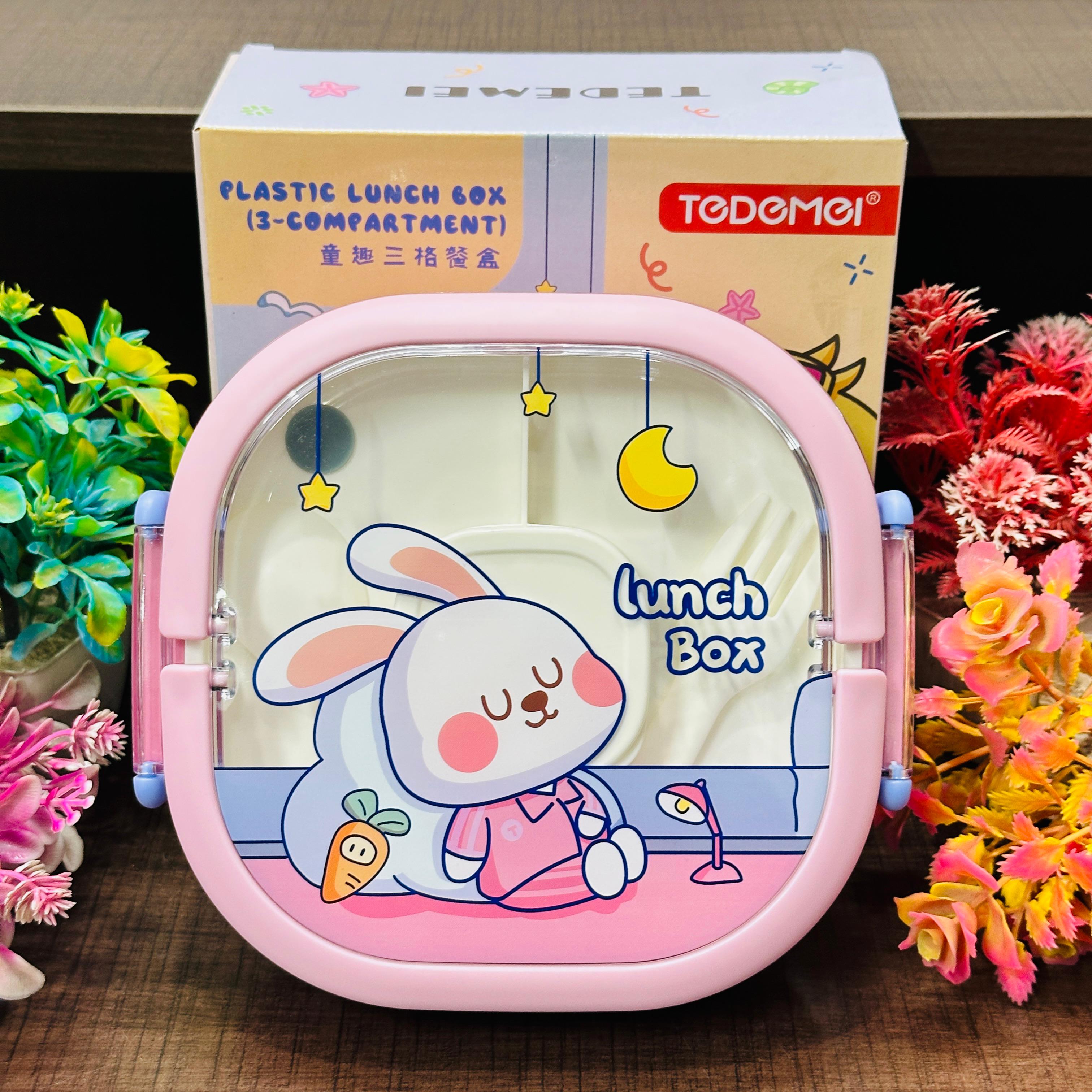 Tedeme 3 grid lunch box for junior kids