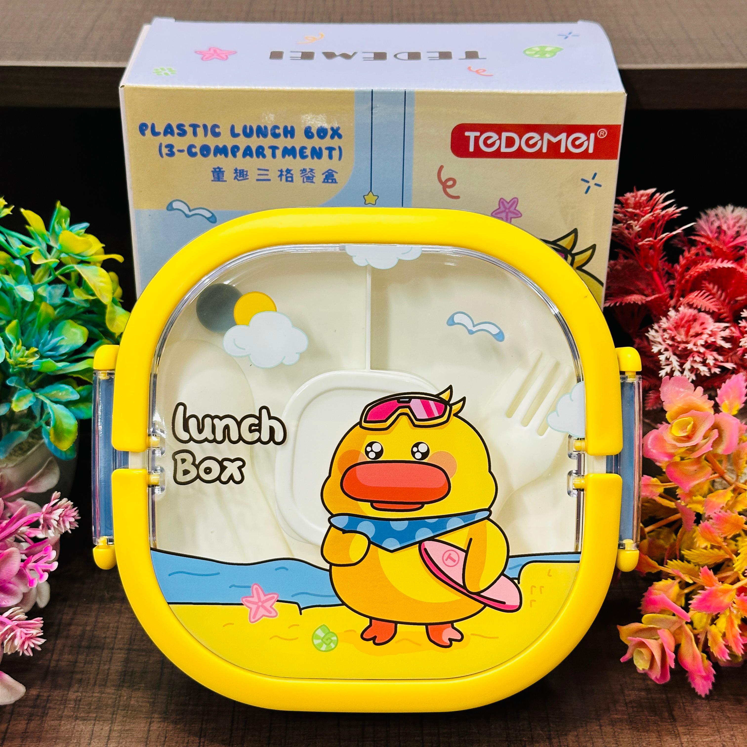 Tedeme 3 grid lunch box for junior kids