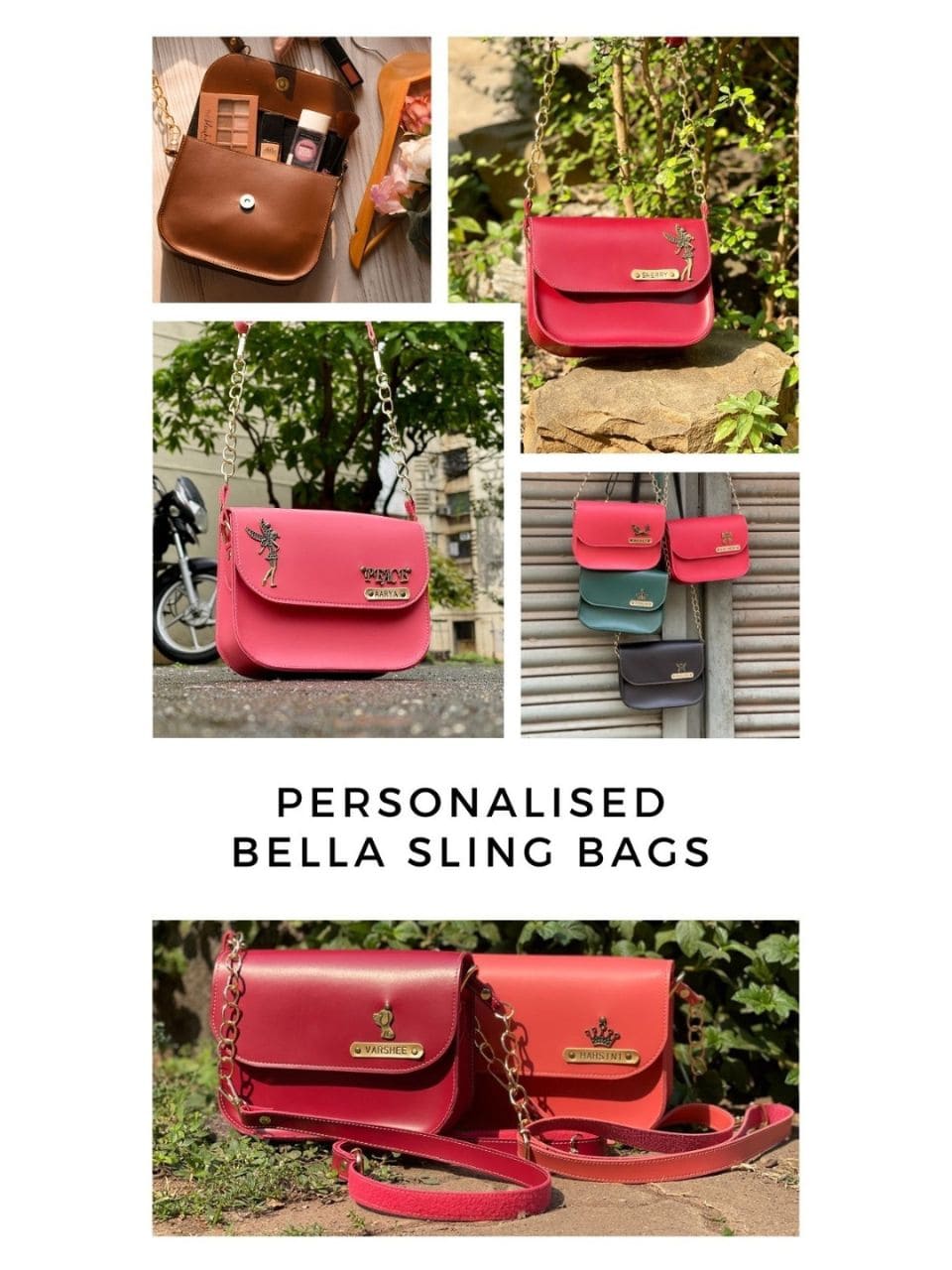 Personalised Bella Sling Bag - Womens