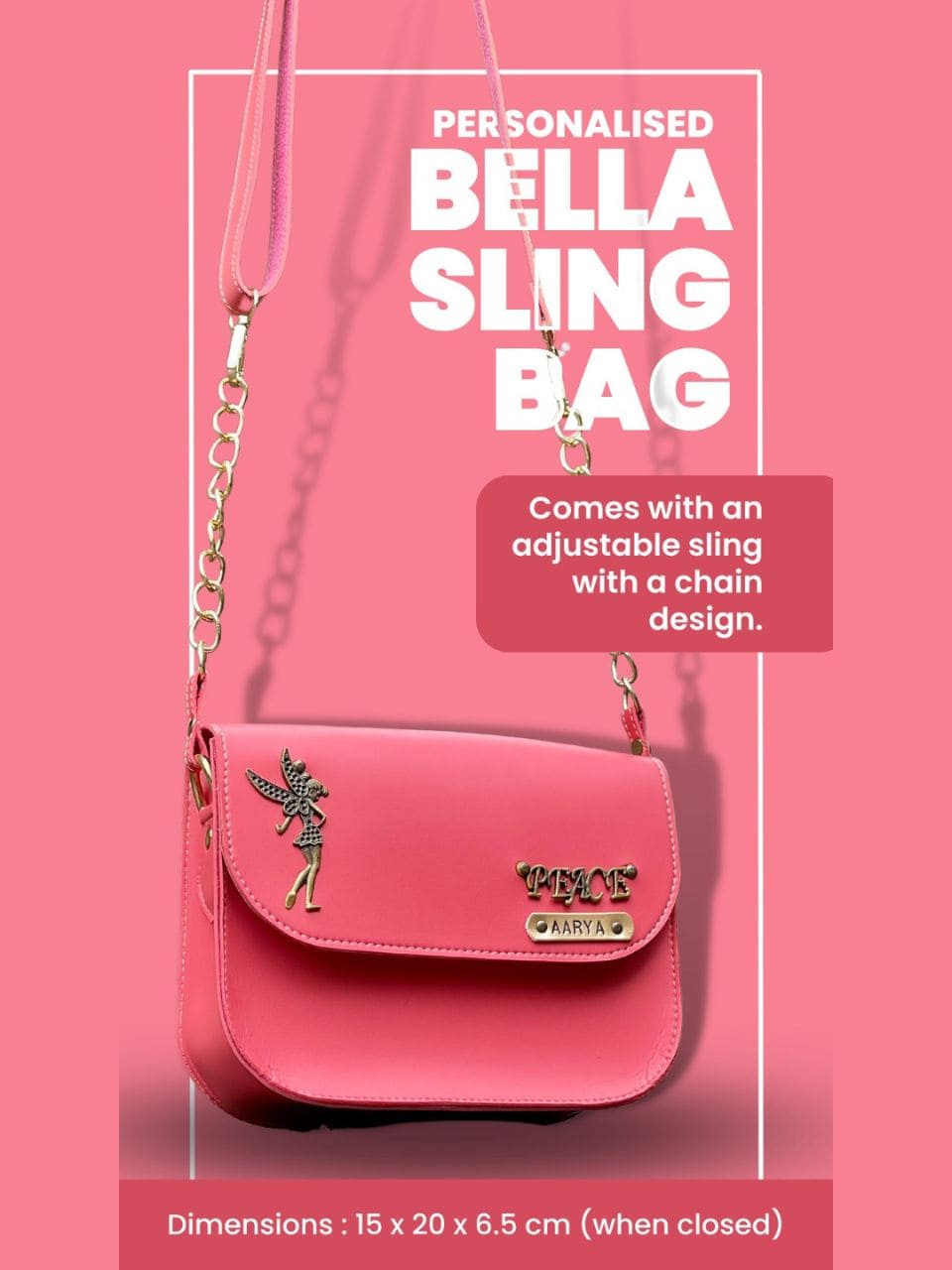Personalised Bella Sling Bag - Womens