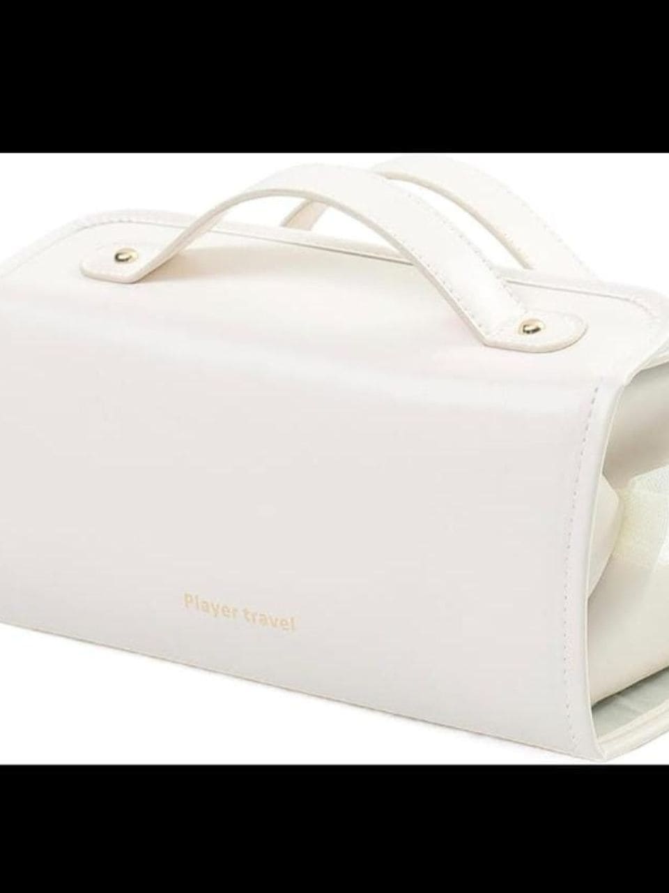 Waterproof makeup organiser with compartments.