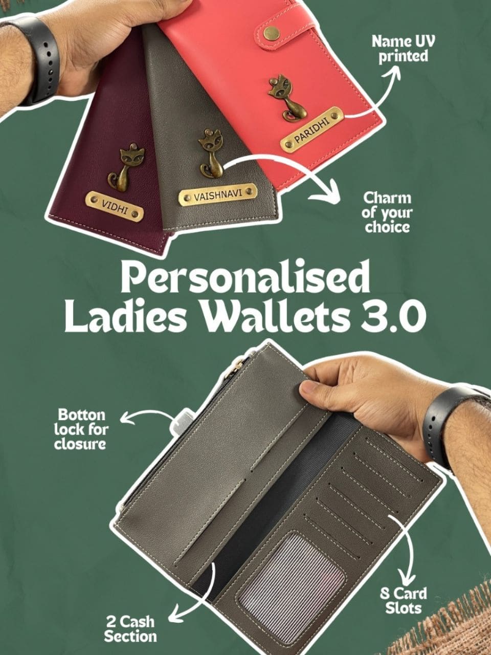 Personalised Ladies Wallets 3.0